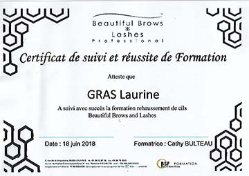 diplome laurine gras beautiful brows